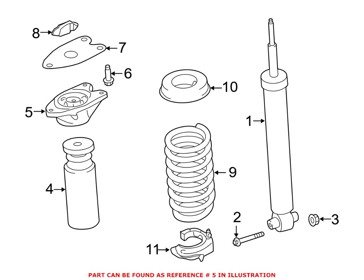 BMW Shock Mount - Rear 33502284703